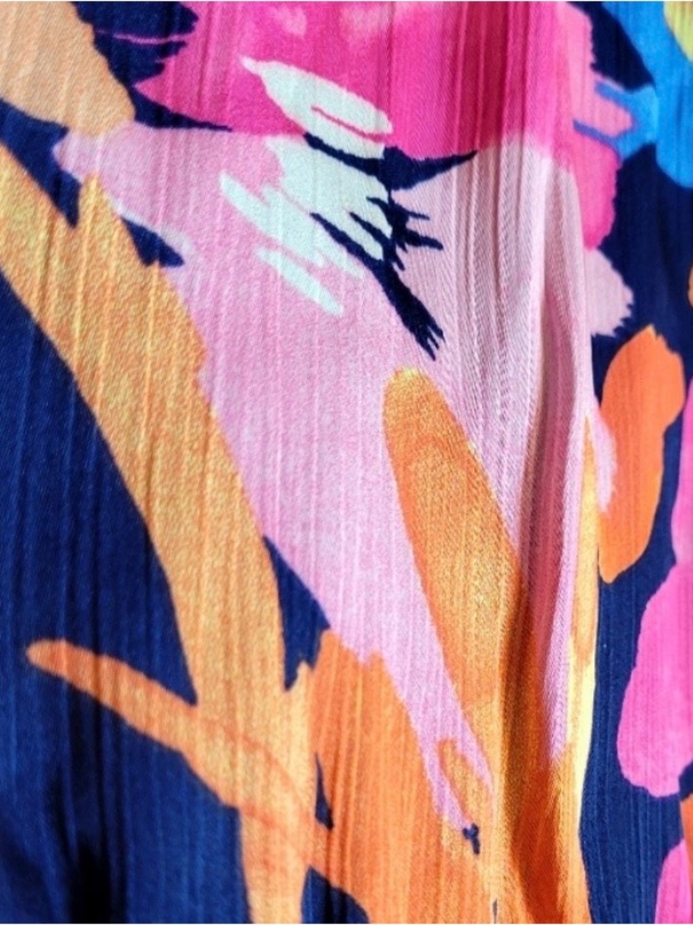 Nine West Colorful Spaghetti Strap Wrap  Floral Dress NWT - Picture 3 of 3